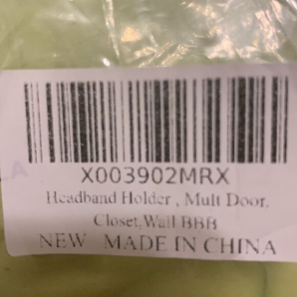 Jewelry/headband door/wall organizer. Gray felt 56" (without hanger) X 13" - Picture 12 of 13